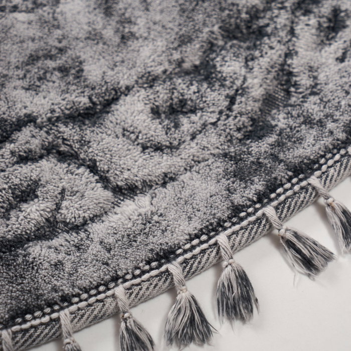 Mijölnir Juego de alfombrillas de baño de algodón 100% Gris Mijölnir Juego de alfombrillas de baño de algodón 100% Gris